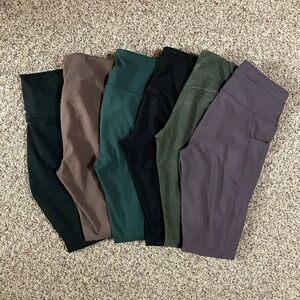 Women’s Multi-Color Leggings Set, bundle of 6